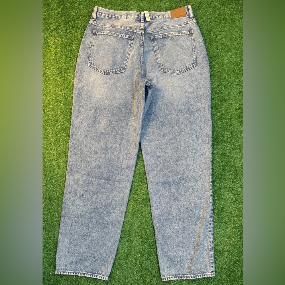 Madewell Womens Baggy Straight Jeans Blue Wash Denim Size 32 T - Picture 6 of 14